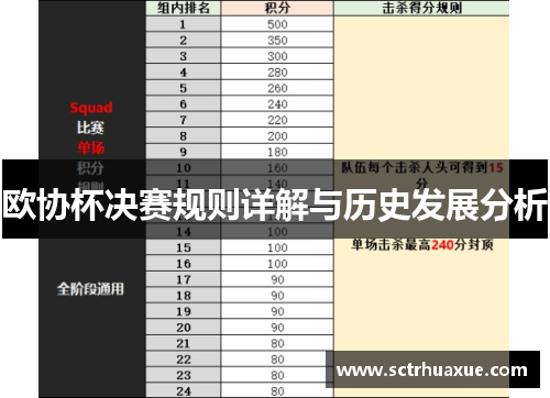 欧协杯决赛规则详解与历史发展分析